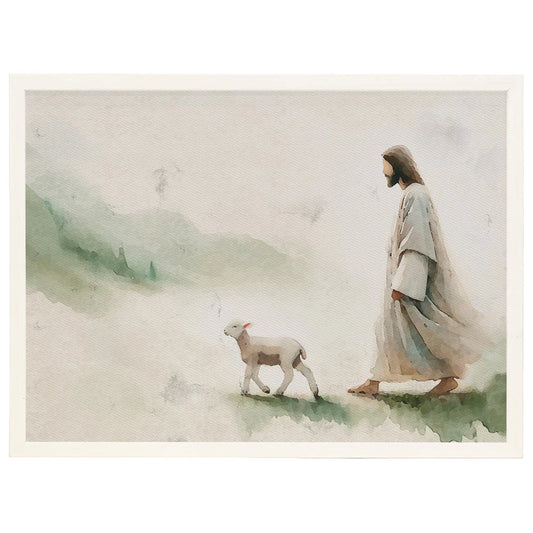 wall art-Walking With Lamb