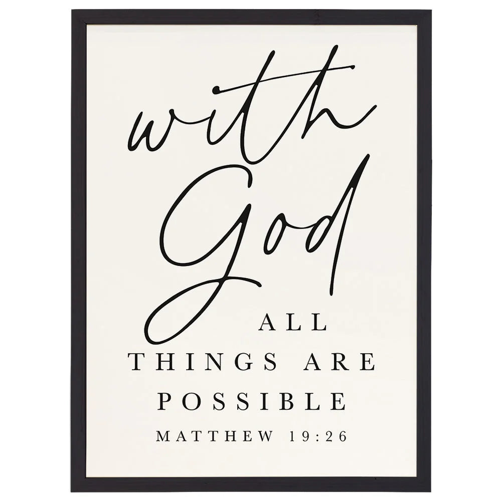 wall art-With God Possible