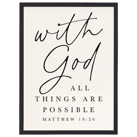 wall art-With God Possible