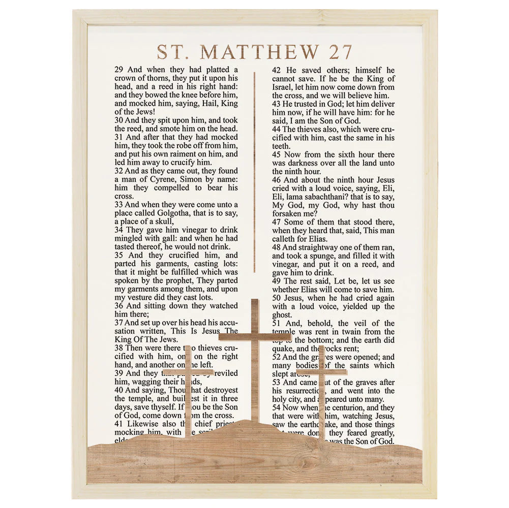 wall art-Matthew 27 Crosses