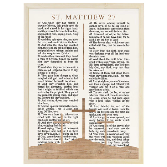 wall art-Matthew 27 Crosses
