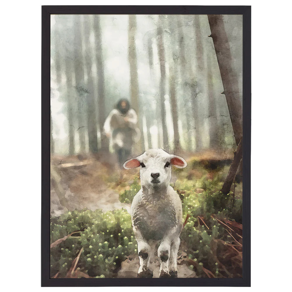 wall art-Jesus Rescuing Lamb