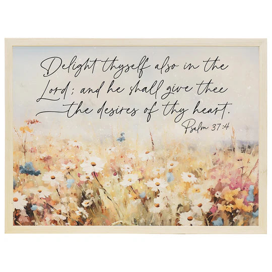 wall art- Psalm 37:4