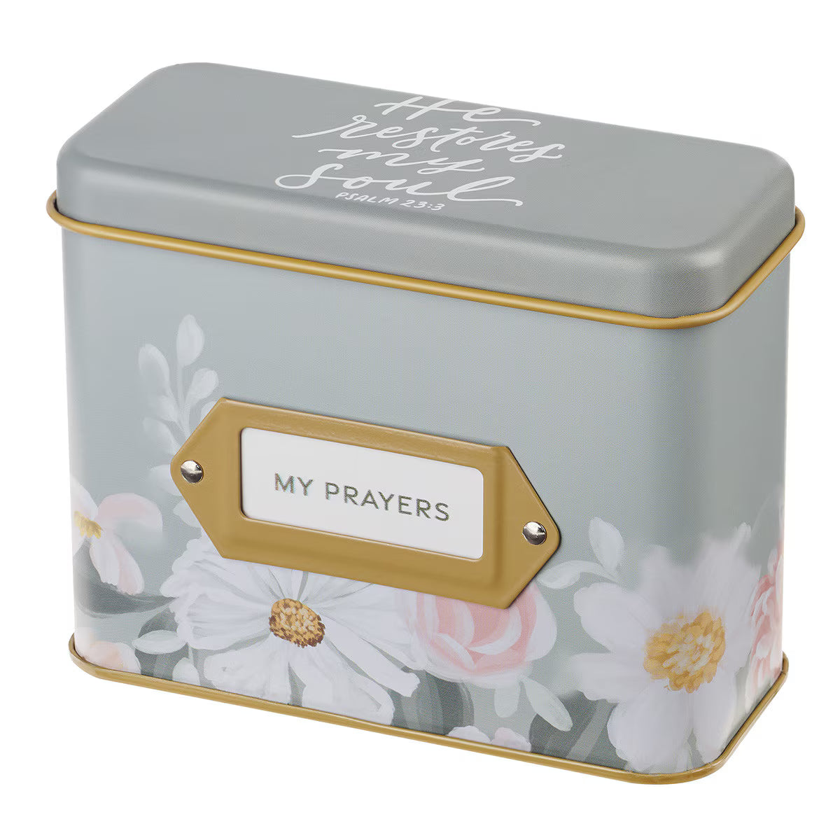 Cards in Tin My Prayer He Restores my  Soul Ps. 23:3