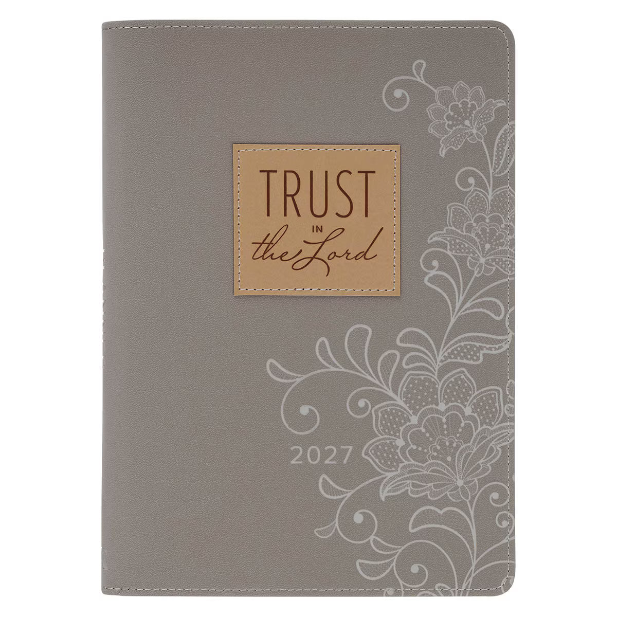 2027 I Can Do All This Truffle Brown Faux Leather Executive Planner with Zipper Closure - Philippians 4:13 (Copy)