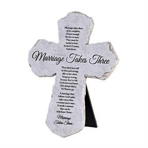 Tabletop Cross Marriage Takes Three, 7"