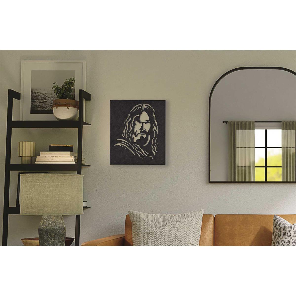 Wall Hanging Metal Head Of Christ 12x14