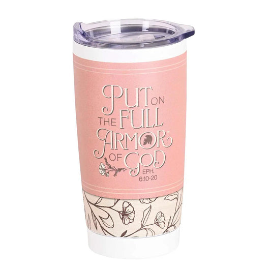 Full Armor Of God Tumbler, White, 20 Oz