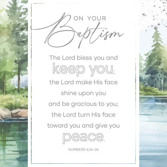 On Your Baptism - Everyday Plaques 6X9