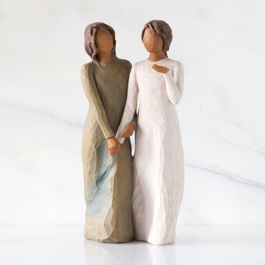 Willow Tree My Sister, My Friend (Darker Skin), Sculpted Hand-Painted Figure