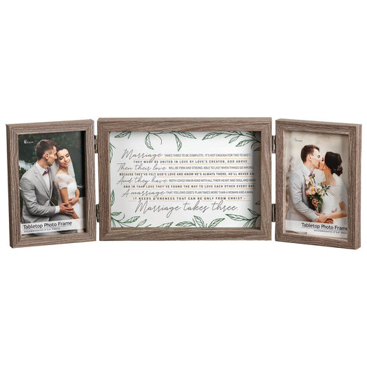 Triple Photo Frame Marriage Takes 3