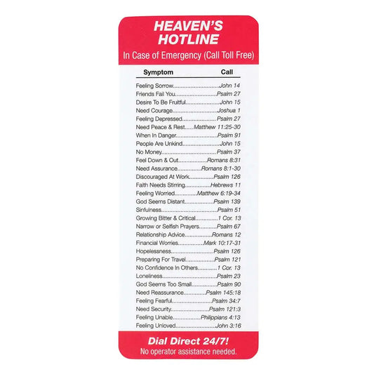 In Case of Emergency Pocket Card