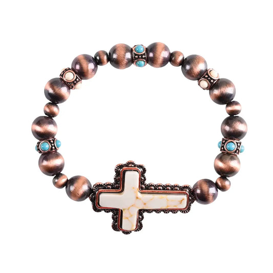 Stretch Bracelet Western Navajo Copper