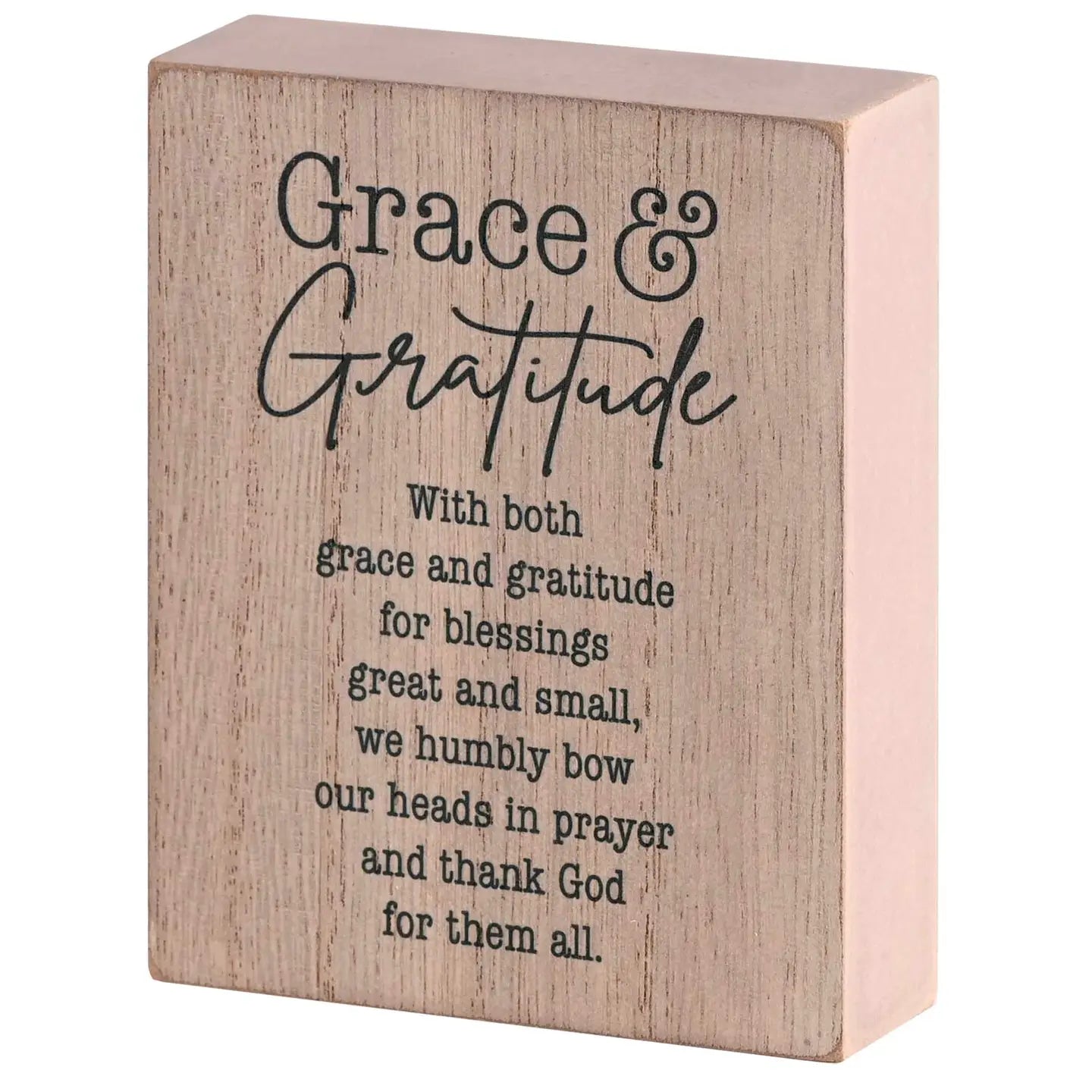 Live Each Day with Grace Tabletop Plaque