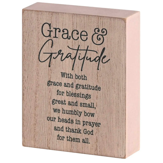 Live Each Day with Grace Tabletop Plaque