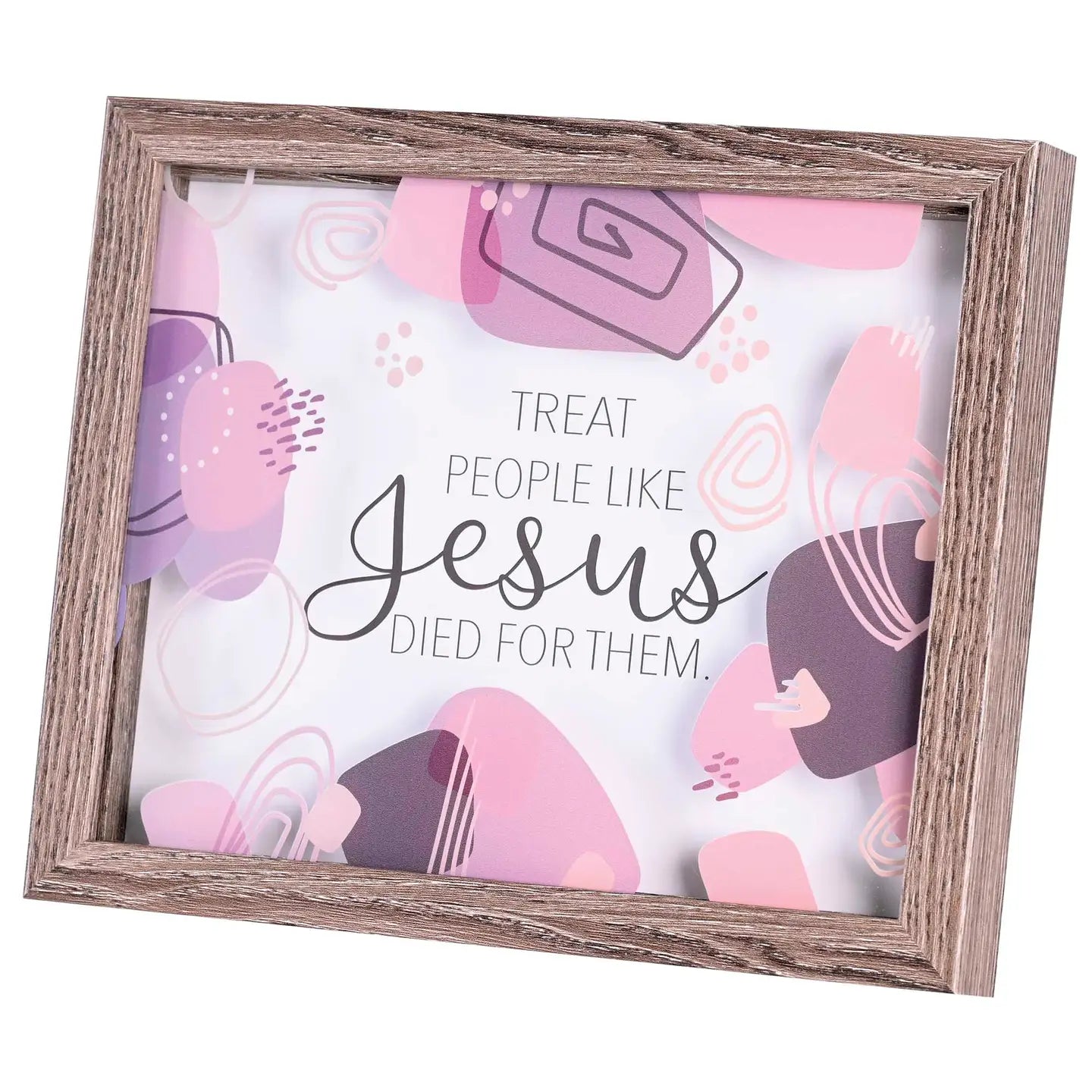 Treat People Like Jesus Framed Art, 10"x8"
