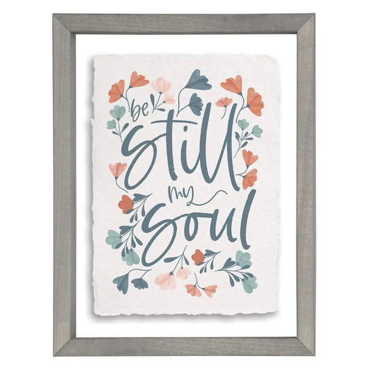 Still Soul Flowers - Floating Art Rectangle