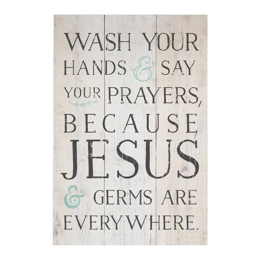 Wash Your Hands- Rustic Wood Sign