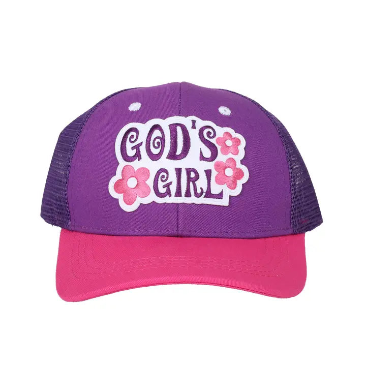 Hat God's Girl Purple Kids