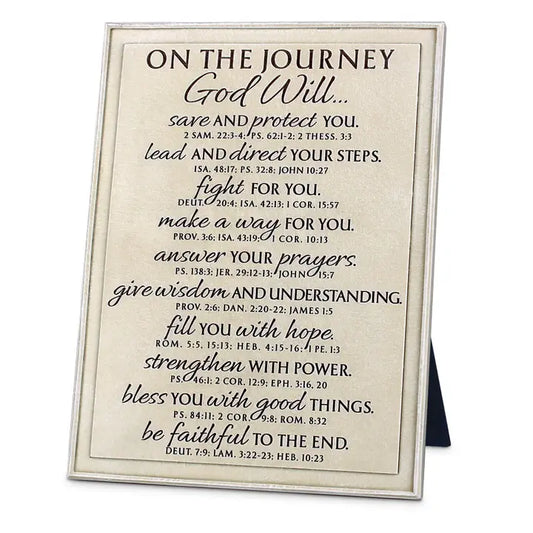 Tabletop Plaque Word Study Journey 8"H