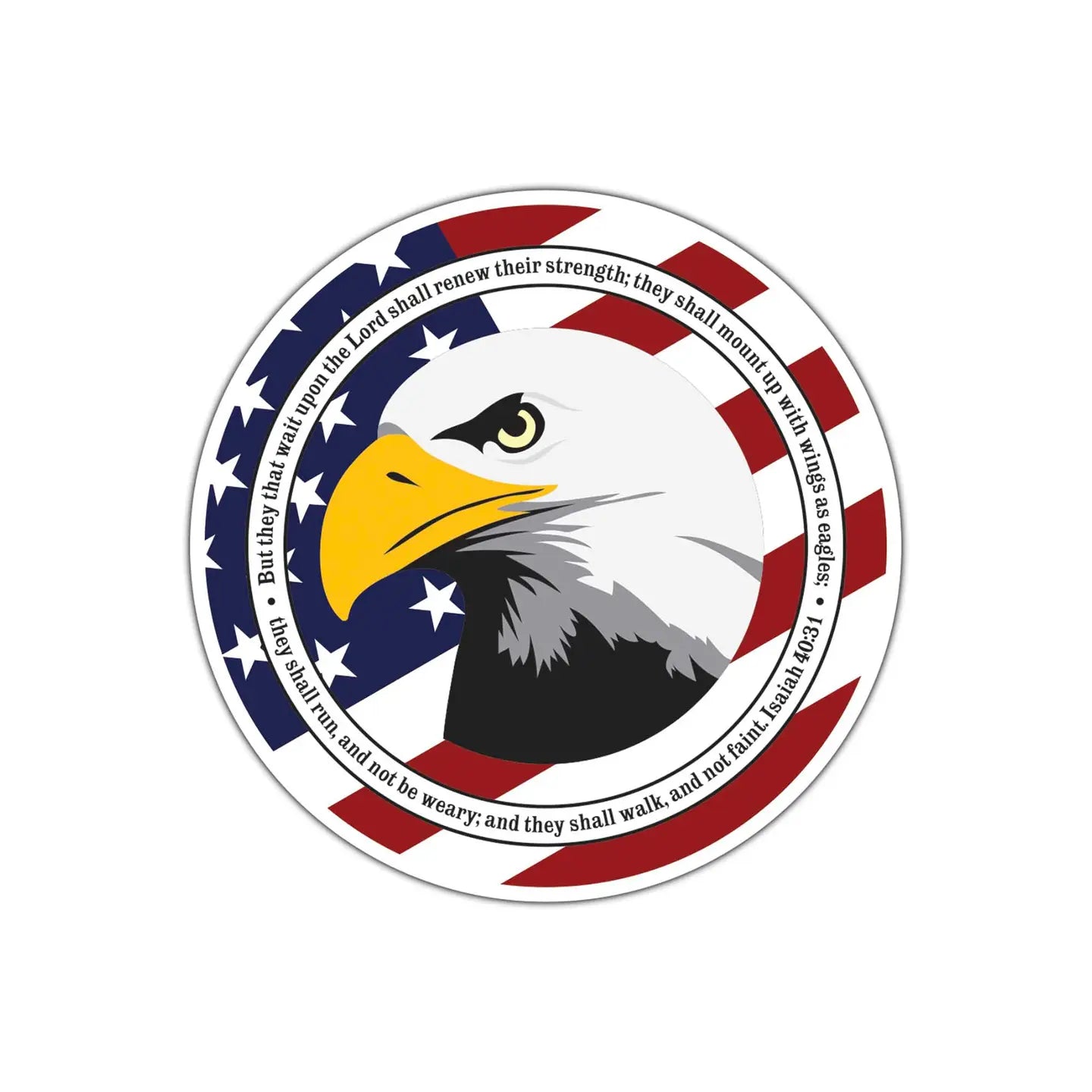 Eagle But They That Wait Upon Sticker