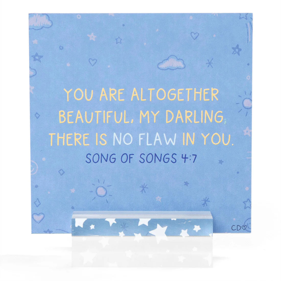 Verses For Daughters – Bible Verse Card Set with Display Stand