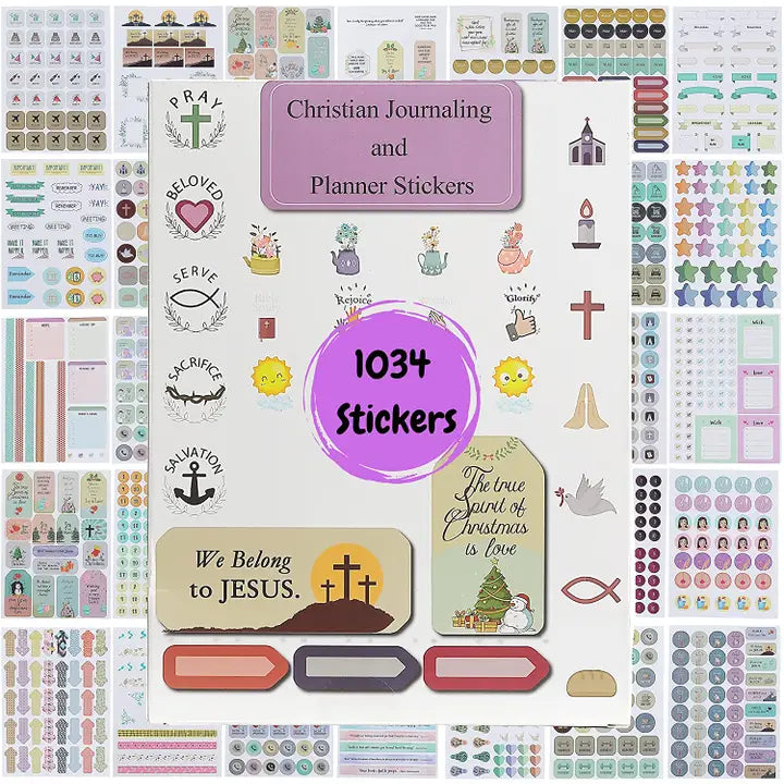 Christian Journaling Stickers, 31 Sheets