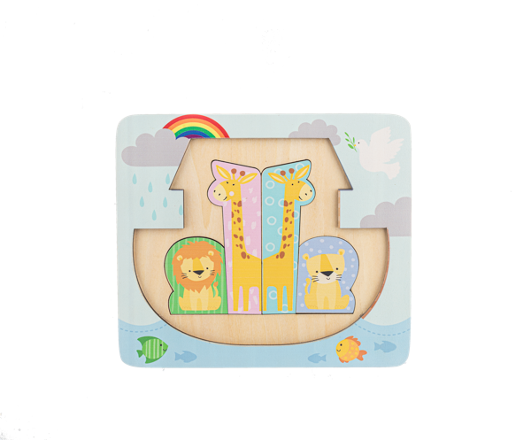 Wooden Noah's Ark Layered Puzzle