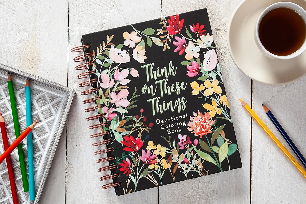 Think On These Things Devotional Coloring Book