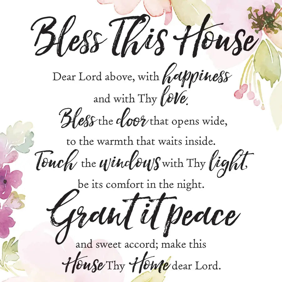 Bless This House - Woodland Grace 6X9 Wood Plaque