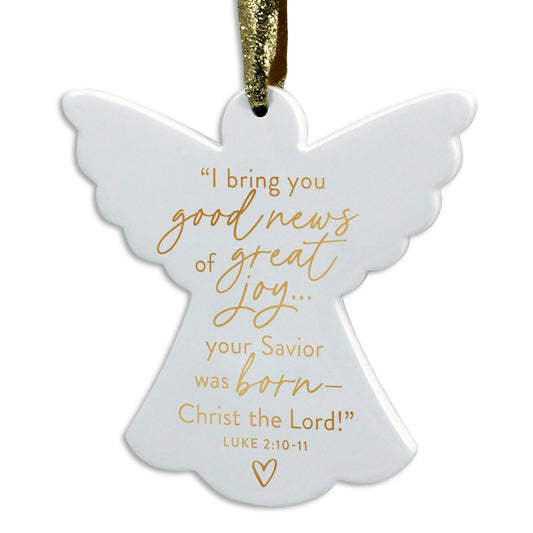 Christmas Ornament Good News Angel