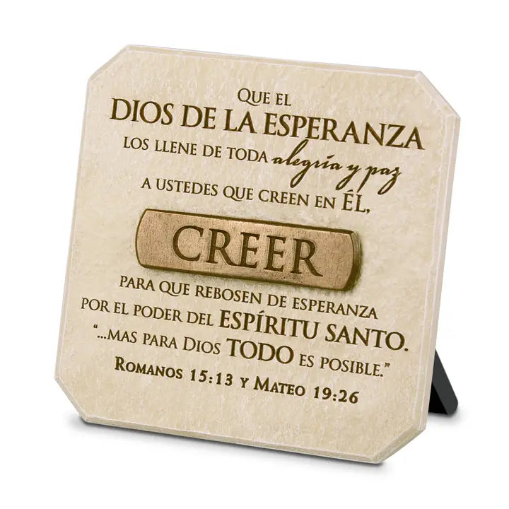 Spanish Plaque Bronze-Finish Title Bar