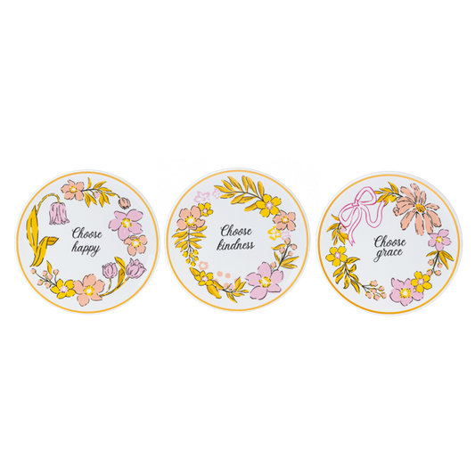 Round Trinket Dish with Inspirational Text