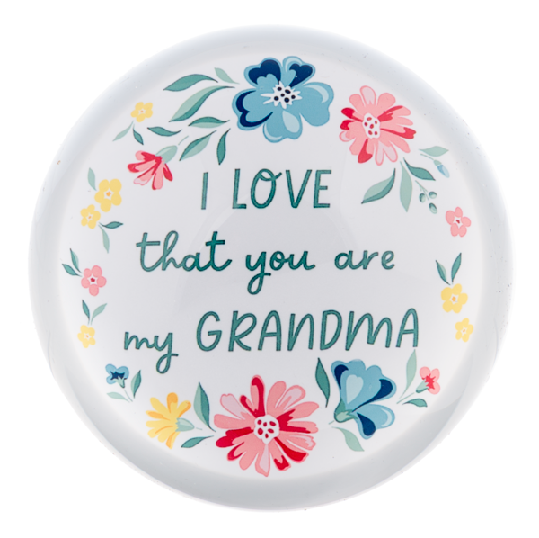 I Love That Flowers Paperweight