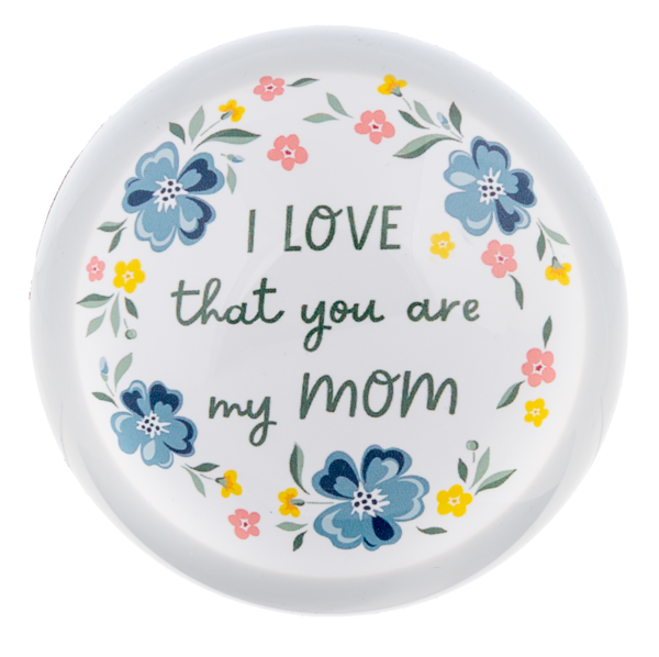 I Love That Flowers Paperweight