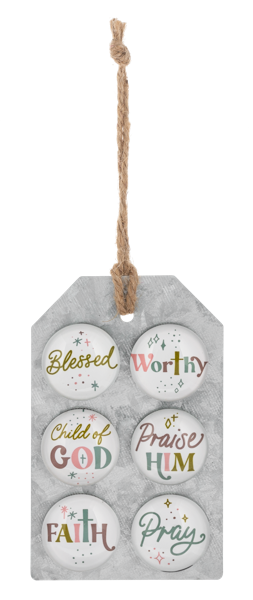 Colorful Faith Text Magnet