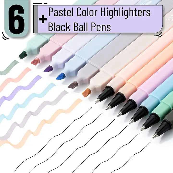 Pastel Bible Highlighters & Gel Pens Set