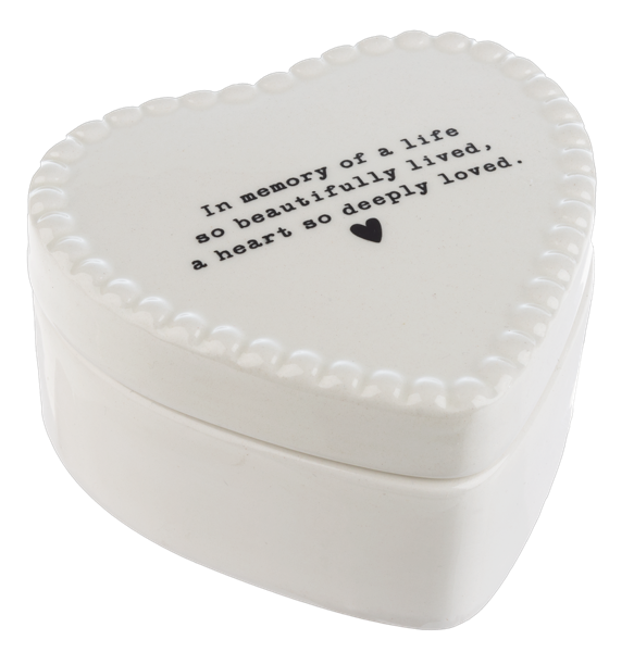 Memorial Heart Trinket Box