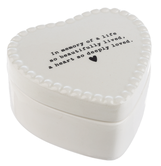 Memorial Heart Trinket Box