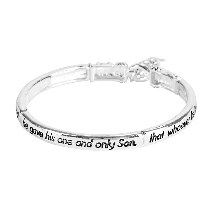 Bracelet Faith John 3:16 Fish Tile