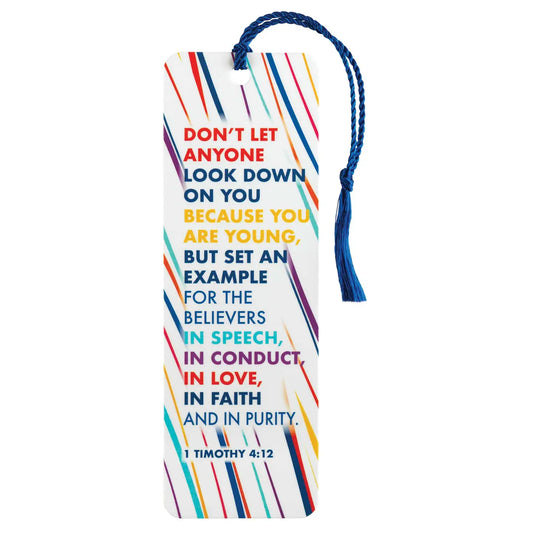 Dont Let Anyone Look Tassel Bookmark