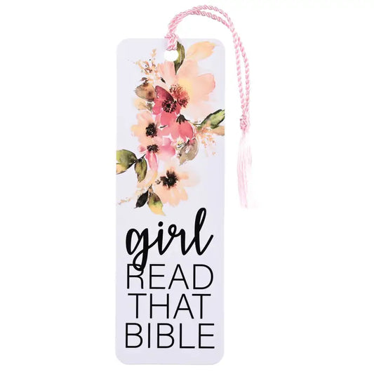 Tassel Bookmark Girl Read That Bible