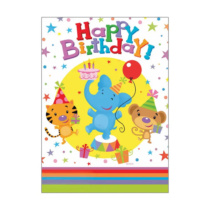 Tiger, Elephant and Bear - Faith Birthday Child Card- SVC24458
