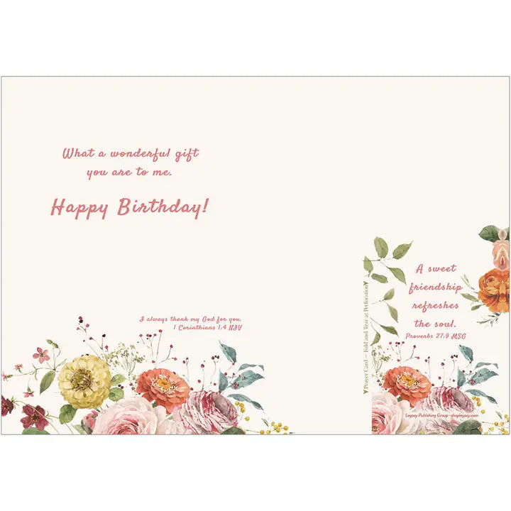 Bike Basket Floral - Faith Birthday Card- SPC114336