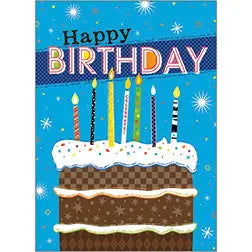 Chocolate Cake - Faith Birthday Card- SVC50961