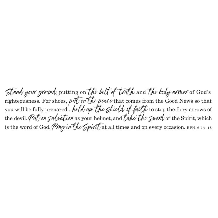 Mug Armor of God Eph. 6:14-18, Black