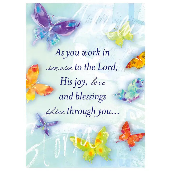 Butterfly Praise - Faith Ministry Card- SCD3782