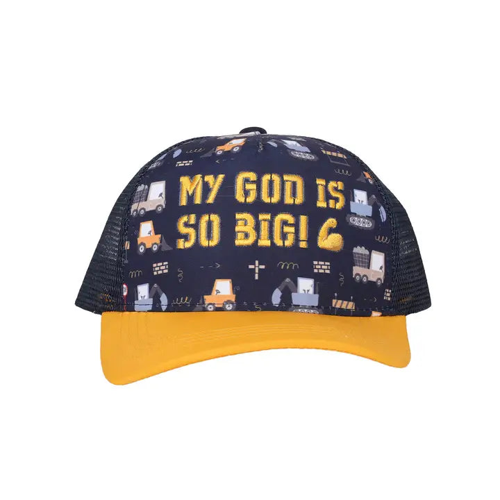 Hat My God Yellow/ Navy Kids