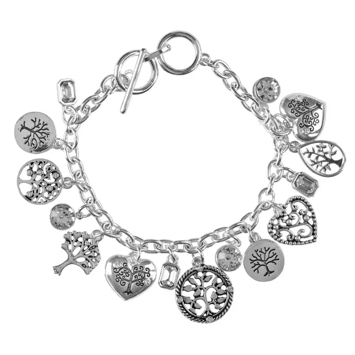 Bracelet Multi Tree of Life Silver-Plate