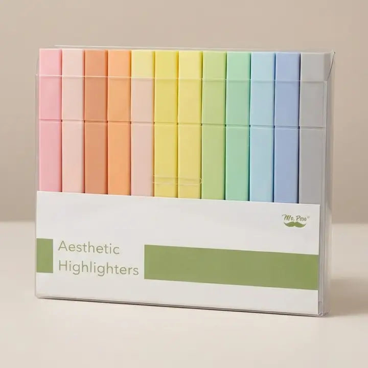 Aesthetic Bible Highlighters 12 Pack Macaron Colors